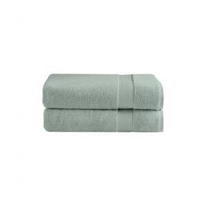 NEW UNDER THE CANOPY classic organic 2-piece bath towel set in lichen